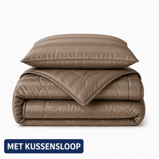 Decoware Hotel Velvet Taupe dekbed zonder overtrek