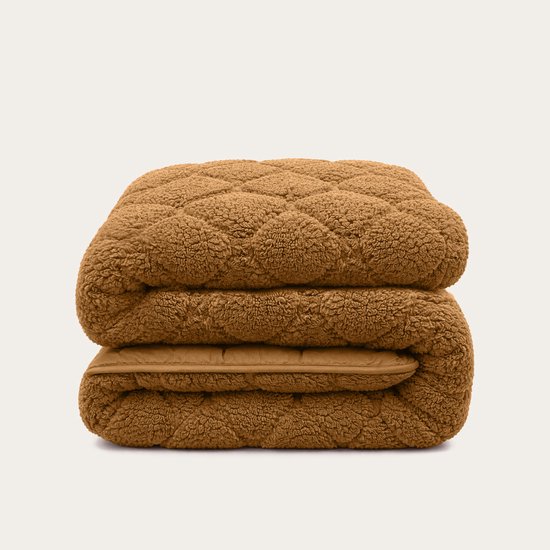 HappyBed Teddy Bronze Brown dekbed zonder overtrek
