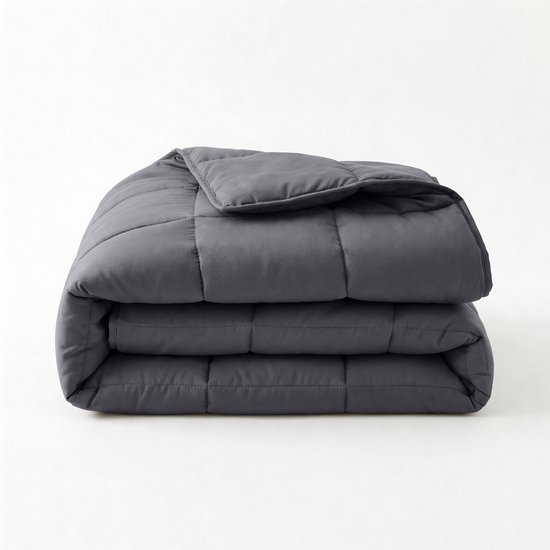 Sleeptime 2 in 1 Dekbed zonder Overtrek Percale Antraciet