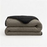 Sleeptime Lazy Uni Dekbed Taupe Zwart 200x200