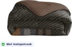 Zelesta Comfort Design dekbed zonder overtrek Brown Stripes met instopstrook
