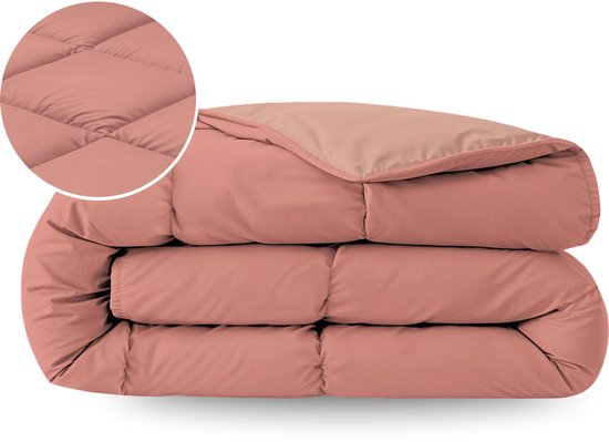 Zelesta Pure Duo zomerdekbed Terracottaroze Aarderoze