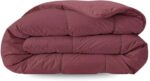 Zelesta Pure Uni katoen zomerdekbed Bordeauxrood