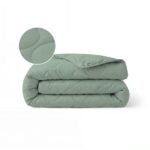 Zelesta Special Mousseline zomerdekbed Eucalyptusgroen