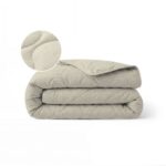 Zelesta Special Seersucker zomerdekbed Amandelmelk Beige